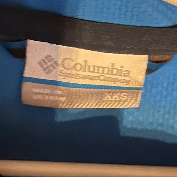 Columbia black and blue Omni shield rain jacket size XXS (4yo) - Picture 2 of 10
